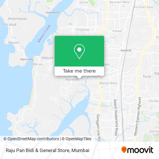 Raju Pan Bidi & General Store map