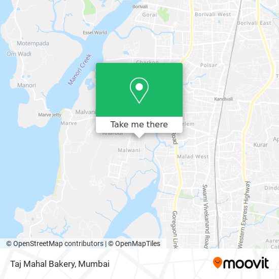 Taj Mahal Bakery map