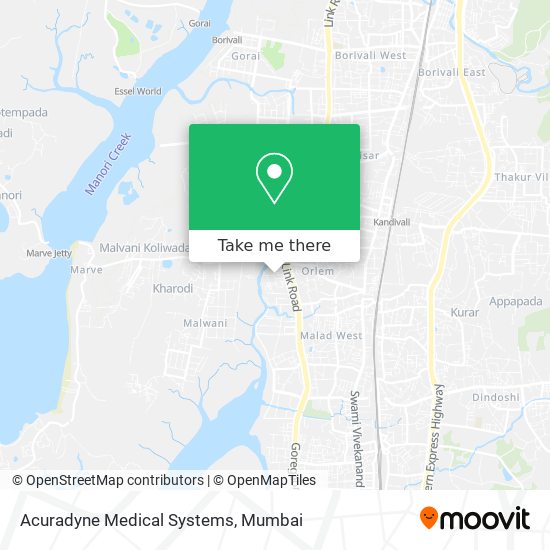 Acuradyne Medical Systems map