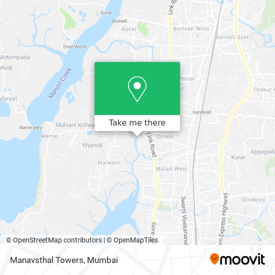 Manavsthal Towers map