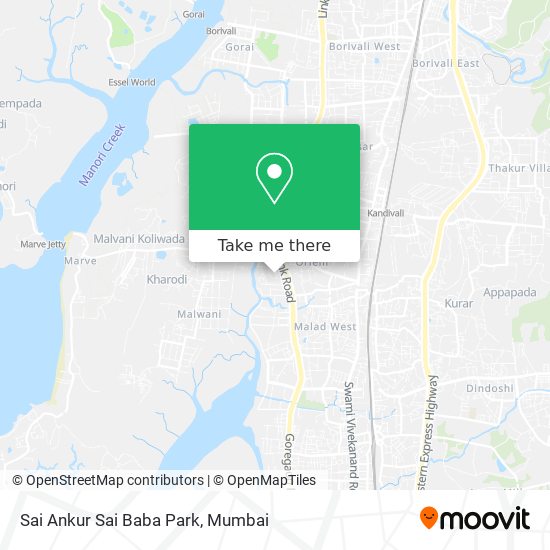 Sai Ankur Sai Baba Park map