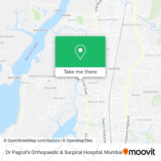 Dr Pagrut's Orthopaedic & Surgical Hospital map