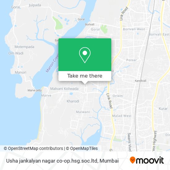 Usha jankalyan nagar co-op.hsg.soc.ltd map