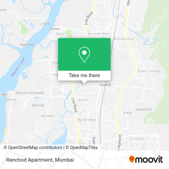 Ranchod Apartment map