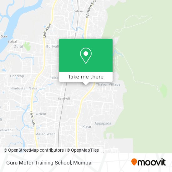 Guru Motor Training School map