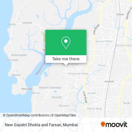 New Gayatri Dhokla and Farsan map