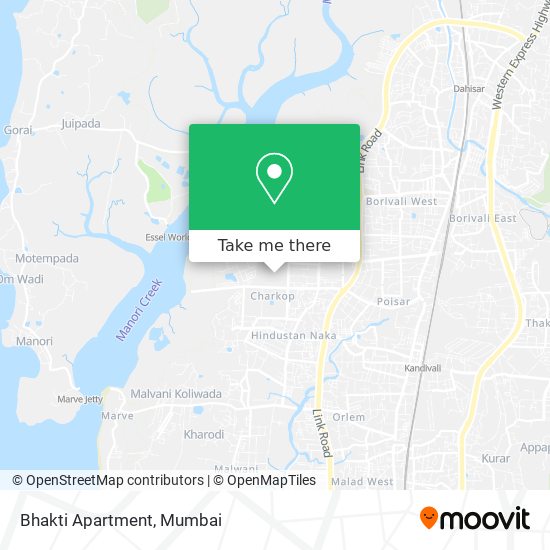 Bhakti Apartment map