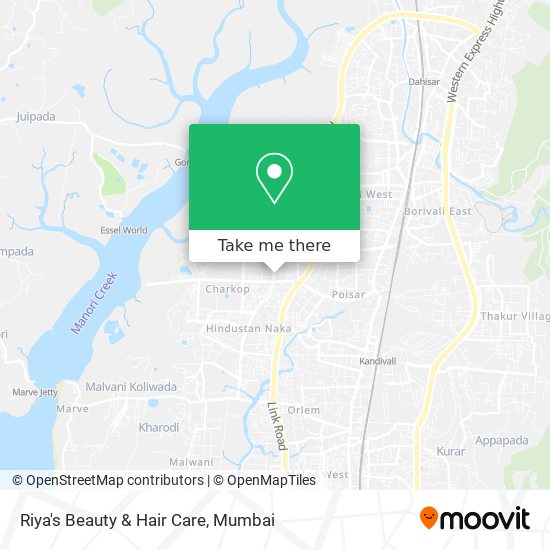 Riya's Beauty & Hair Care map