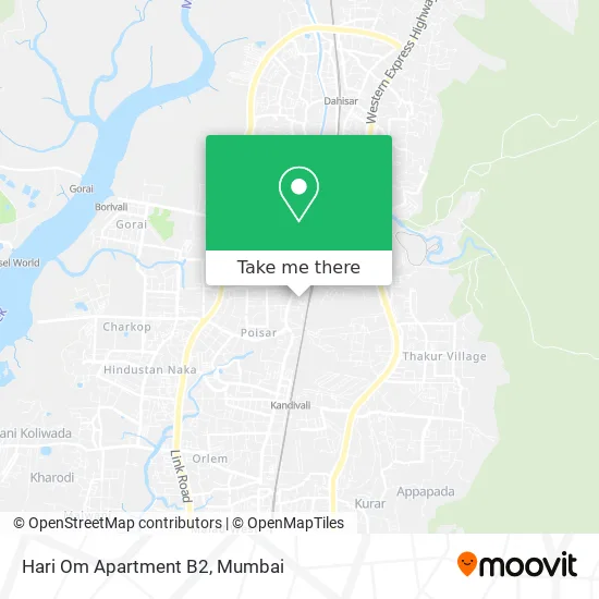 Hari Om Apartment B2 map