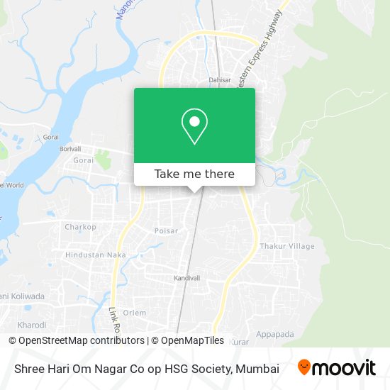 Shree Hari Om Nagar Co op HSG Society map