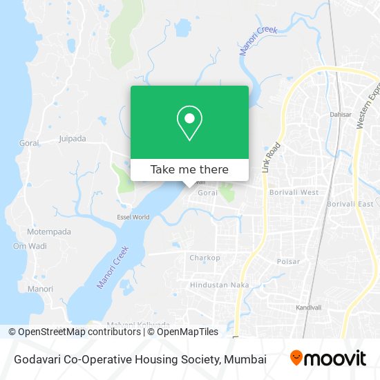 Godavari Co-Operative Housing Society map