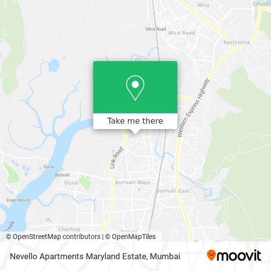 Nevello Apartments Maryland Estate map