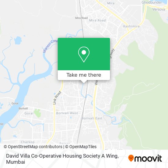 David Villa Co-Operative Housing Society A Wing map