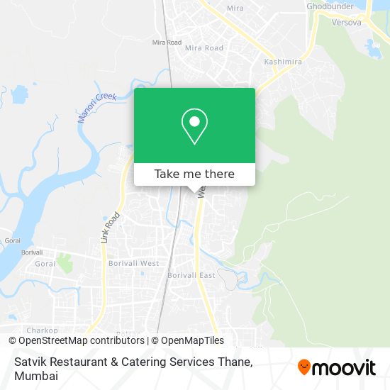 Satvik Restaurant & Catering Services Thane map