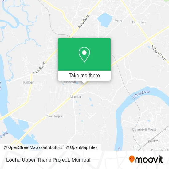 Lodha Upper Thane Project map