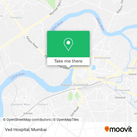 Ved Hospital map