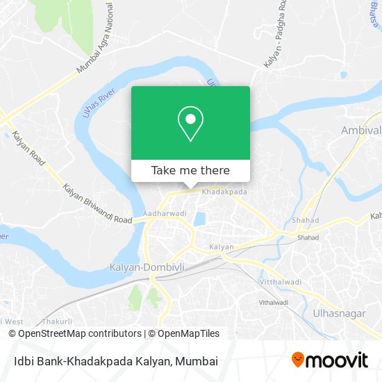 Idbi Bank-Khadakpada Kalyan map