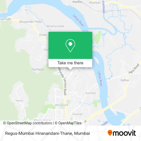 Regus-Mumbai Hiranandani-Thane map