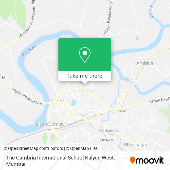 The Cambria International School Kalyan West map