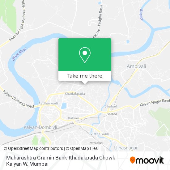 Maharashtra Gramin Bank-Khadakpada Chowk Kalyan W map