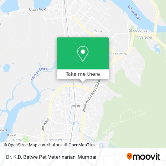 Dr. K.D. Batwe Pet Veterinarian map