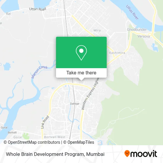 Whole Brain Development Program map