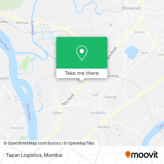 Tapan Logistics map