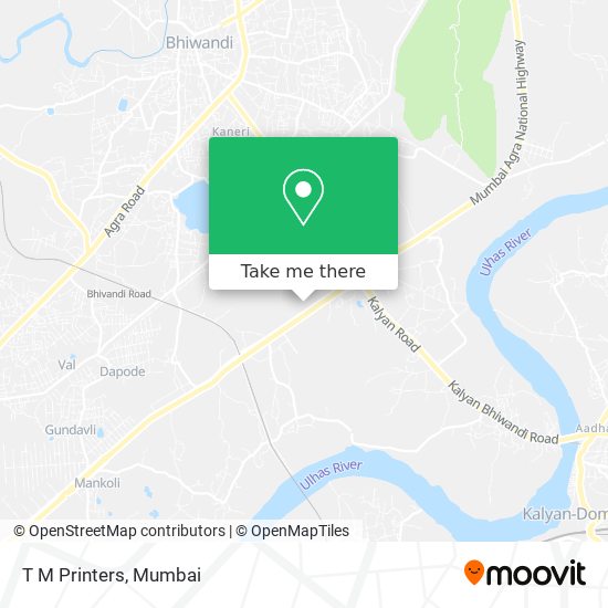 T M Printers map