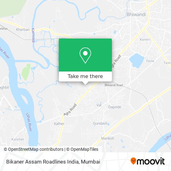 Bikaner Assam Roadlines India map