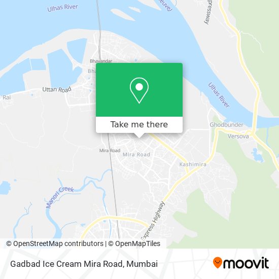 Gadbad Ice Cream Mira Road map
