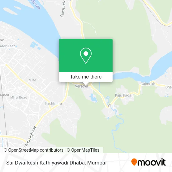 Sai Dwarkesh Kathiyawadi Dhaba map