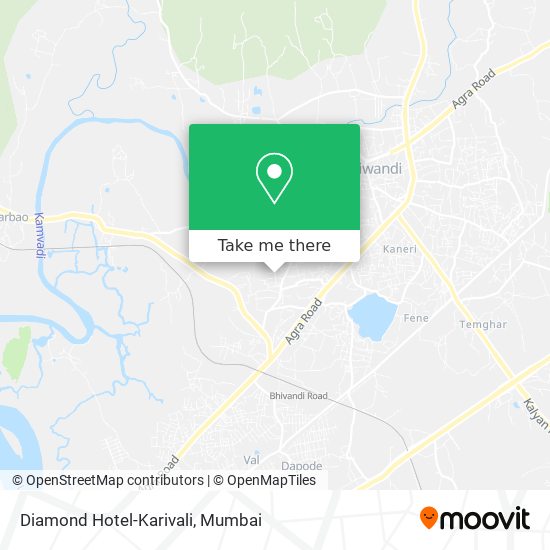 Diamond Hotel-Karivali map