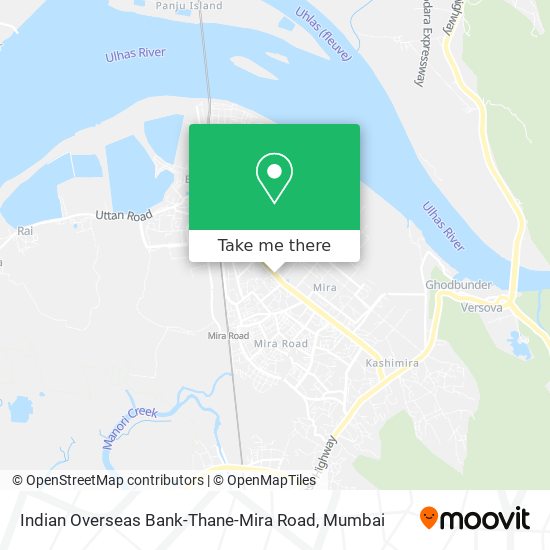 Indian Overseas Bank-Thane-Mira Road map