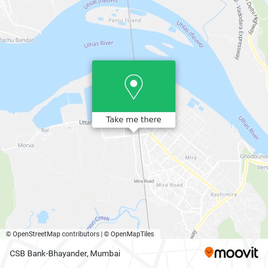 CSB Bank-Bhayander map