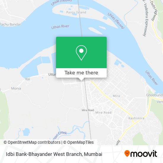 Idbi Bank-Bhayander West Branch map