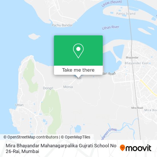 Mira Bhayandar Mahanagarpalika Gujrati School No 26-Rai map