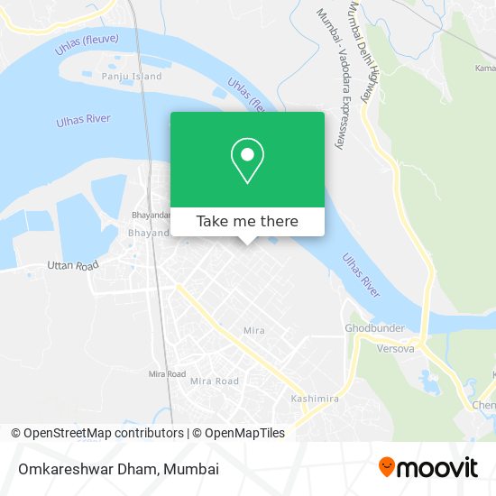 Omkareshwar Dham map