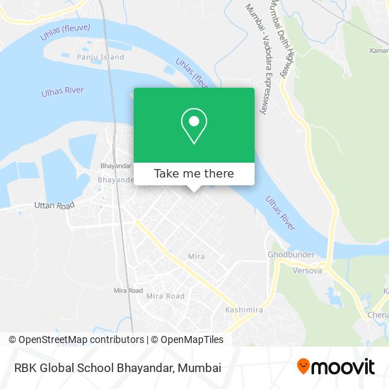 RBK Global School Bhayandar map