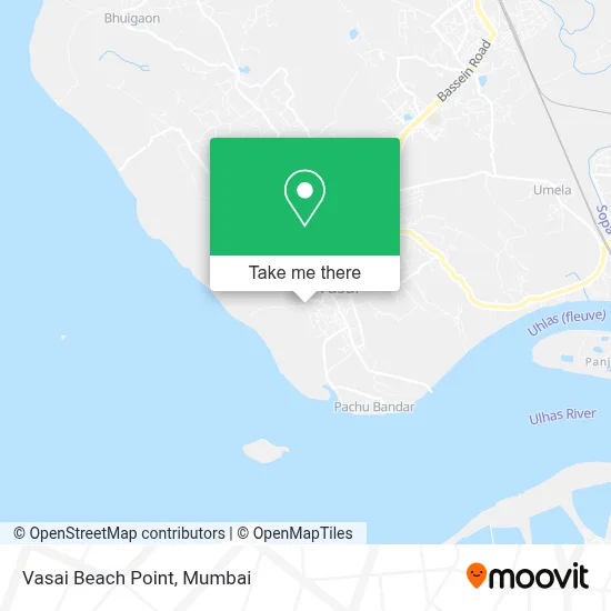 Vasai Beach Point map