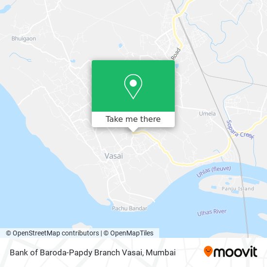 Bank of Baroda-Papdy Branch Vasai map