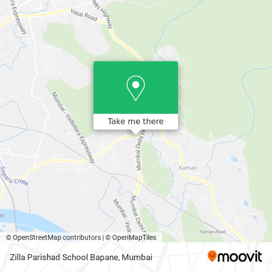 Zilla Parishad School Bapane map