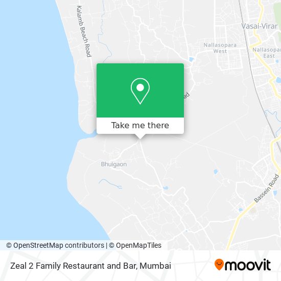 Zeal 2 Family Restaurant and Bar map