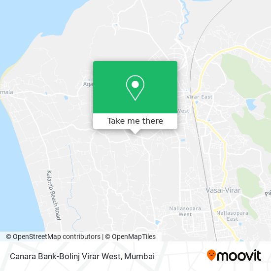 Canara Bank-Bolinj Virar West map
