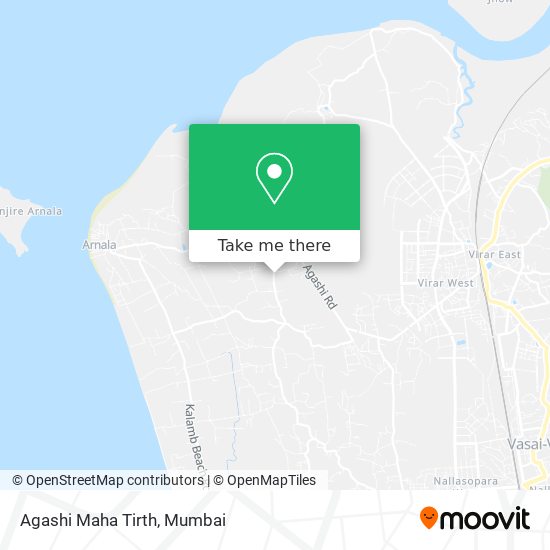 Agashi Maha Tirth map