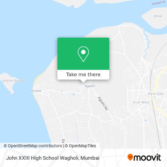 John XXIII High School Wagholi map