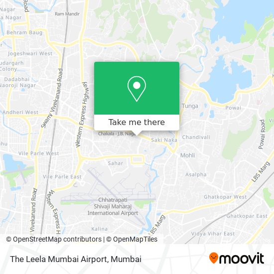 The Leela Mumbai Airport map