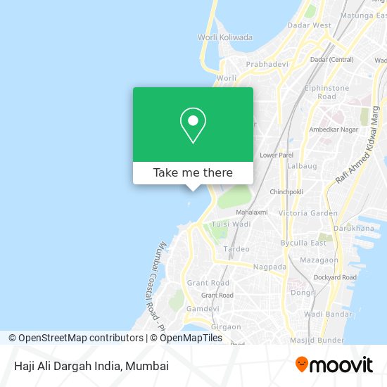 Haji Ali Dargah India map