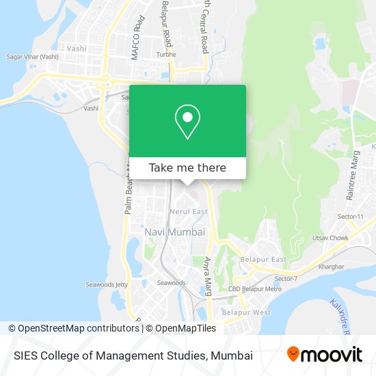 SIES College of Management Studies map