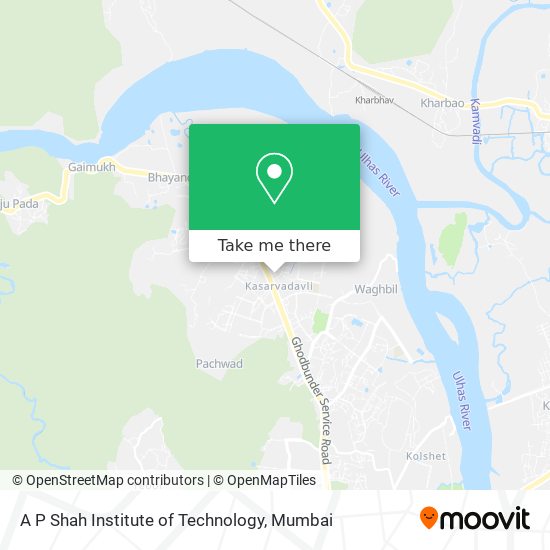 A P Shah Institute of Technology map