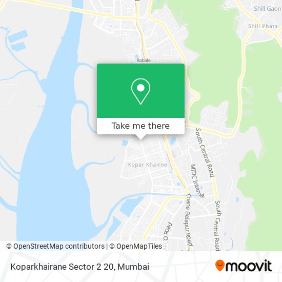 Koparkhairane Sector 2 20 map